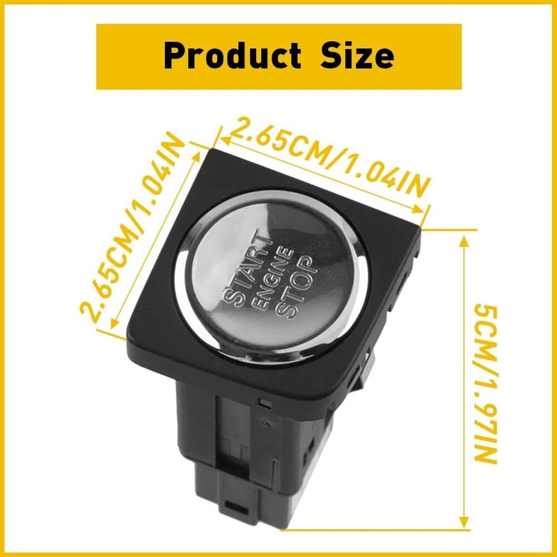 Volkswagen Jetta Start Stop Push Button New Car Engine Switch ABS Material Black Silver 5