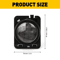 Smoked Lens LED Side Marker Amber Fender Lights Waterproof Energy Saving Durable Black ABS Housing 2