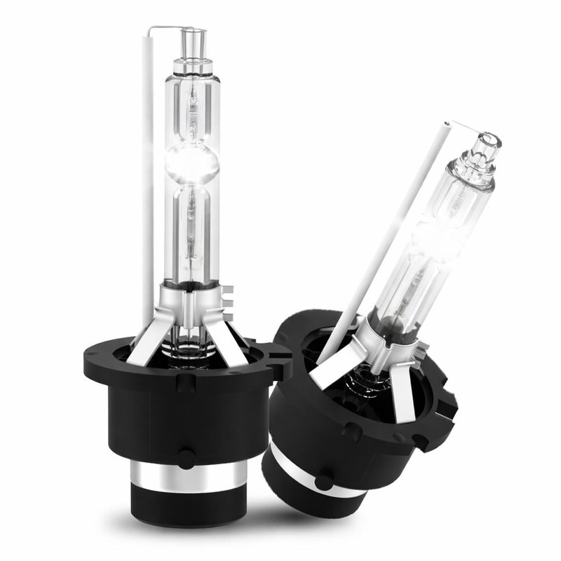 High Brightness HID Xenon Headlight Bulbs White Light Heat Resistant UV Protection PlugandPlay 0