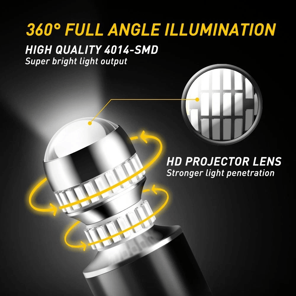 High Power LED Brake Lights Bulbs Red Wedge For Car Truck Waterproof Shockproof 3