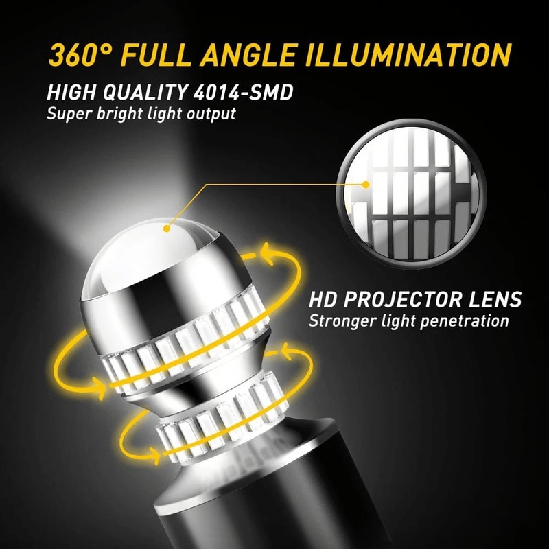 High Power LED Brake Lights Bulbs Red Wedge For Car Truck Waterproof Shockproof 3