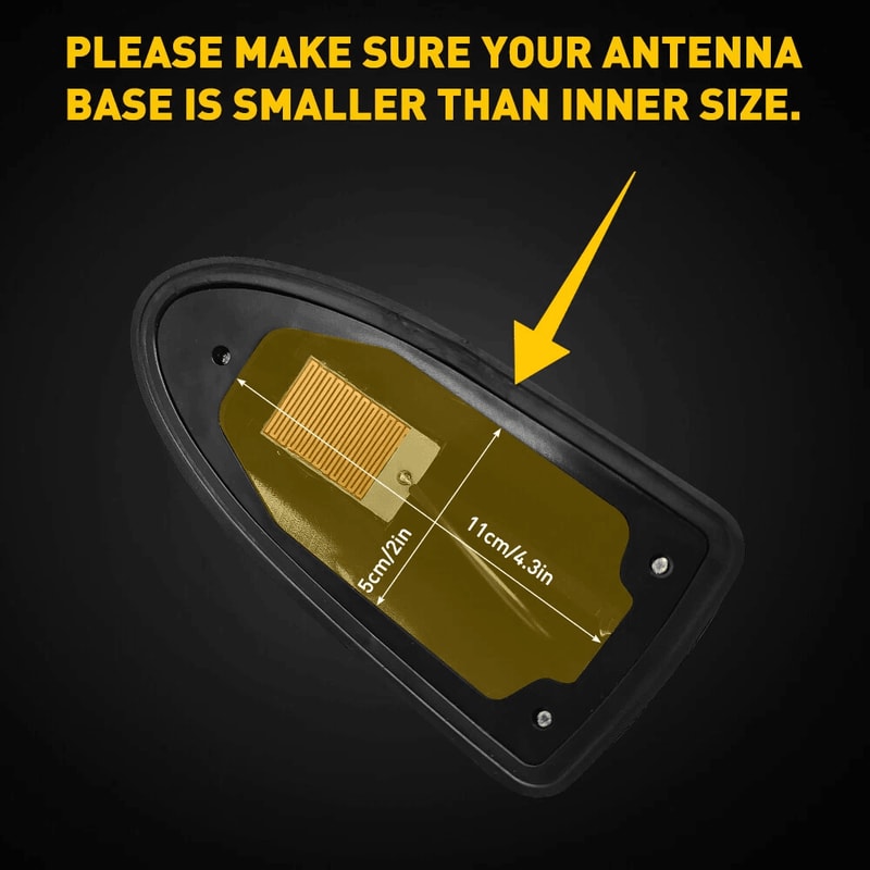 Carbon Fiber Universal Shark Fin Antenna Radio FMAM Signal Boost Antena Radio For Cars Motorcycles 3