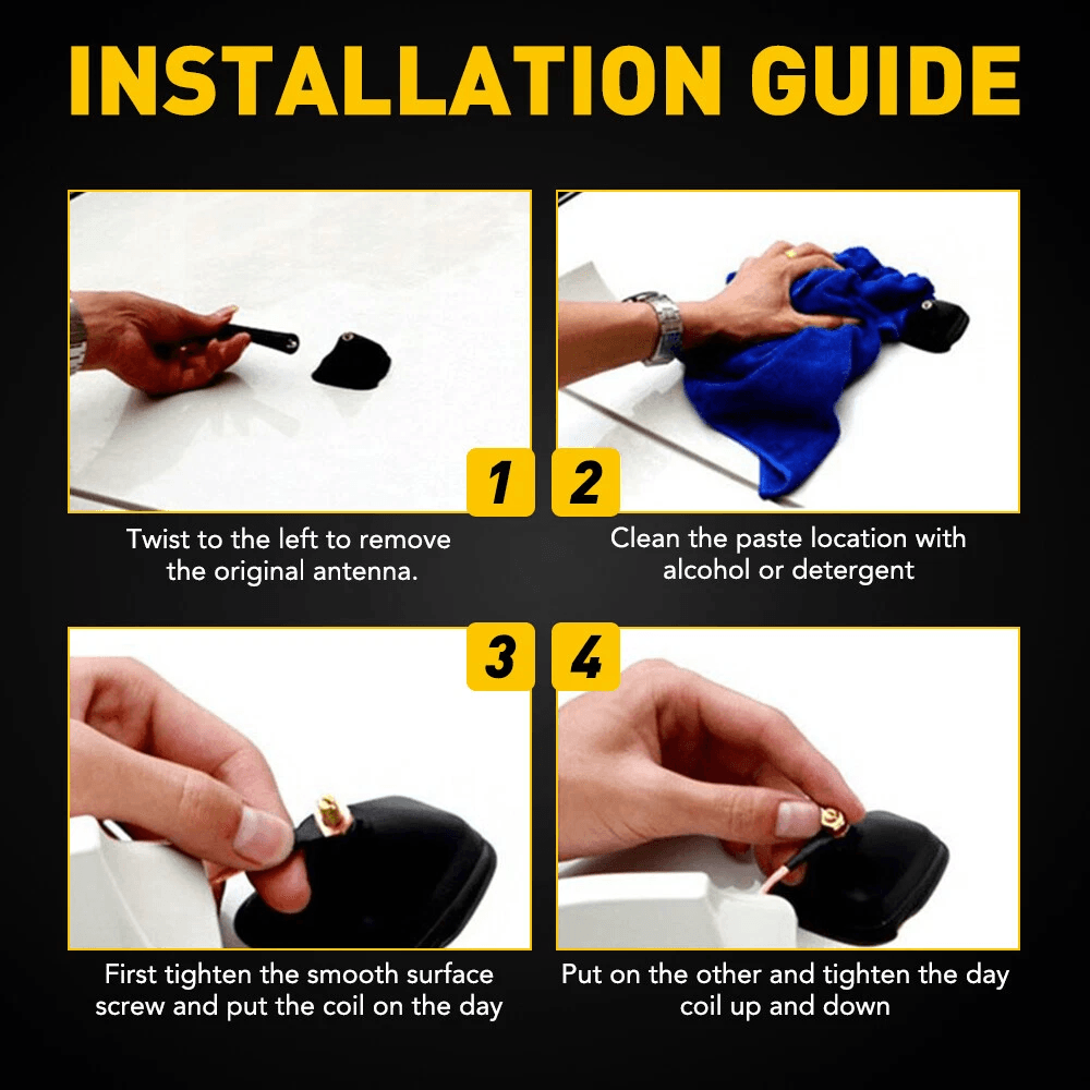 Carbon Fiber Universal Shark Fin Antenna Radio FMAM Signal Boost Antena Radio For Cars Motorcycles 7