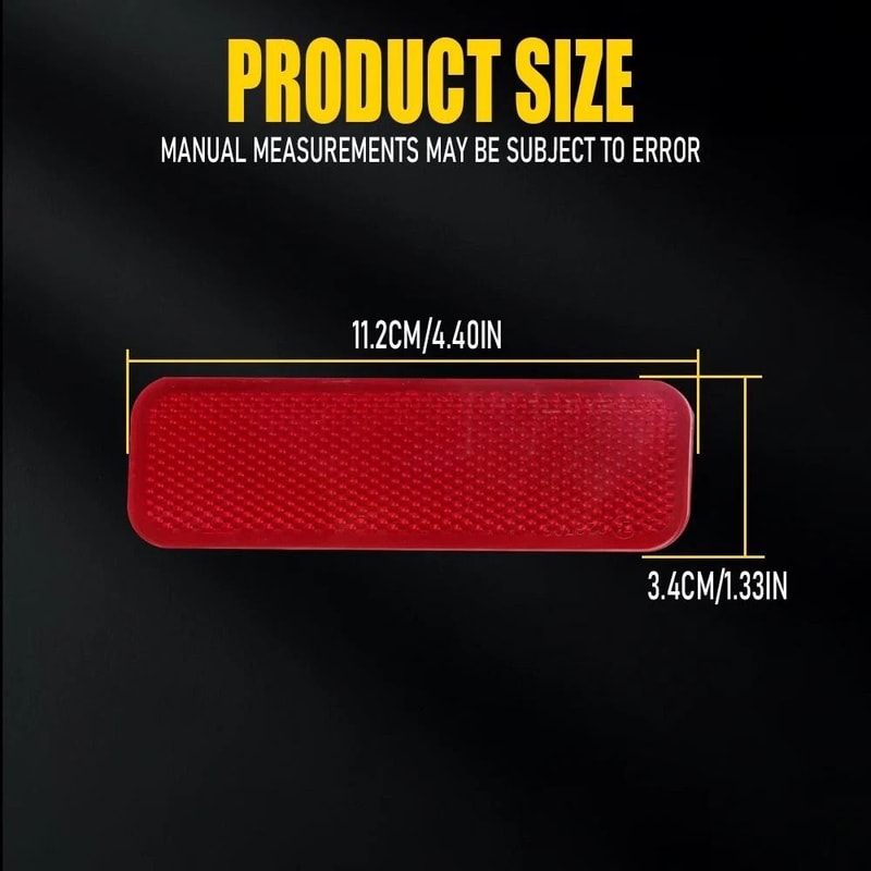 LH RH Rear Bumper Reflector Light Lamp Direct Replacement HighQuality ABS Sealed For Durability 3