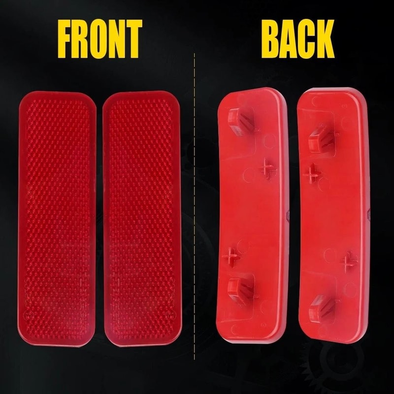LH RH Rear Bumper Reflector Light Lamp Direct Replacement HighQuality ABS Sealed For Durability 4