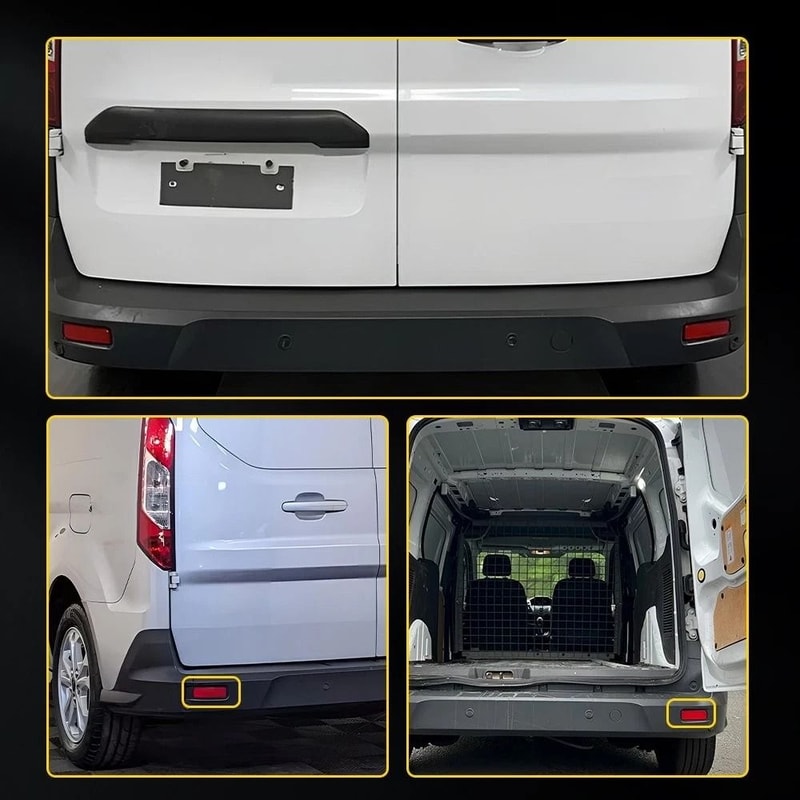 LH RH Rear Bumper Reflector Light Lamp Direct Replacement HighQuality ABS Sealed For Durability 9