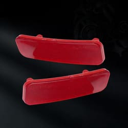 lh & rh rear bumper reflector light lamp, direct replacement, high-quality abs, sealed for durability