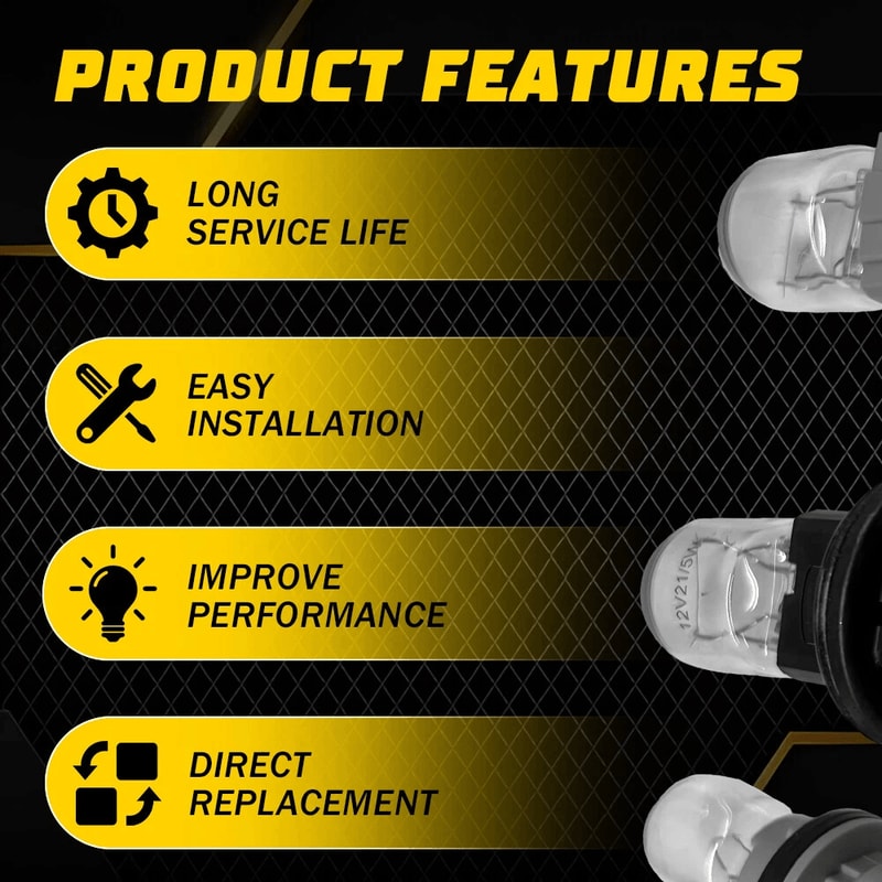 Bulbs Sockets For Tail Lights Brake Reverse Signal Stable Performance Easy Installation 6