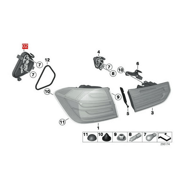 Right Bulb Socket For Rear Tail Light Panel Stable Performance Easy Installation Plug Play 4