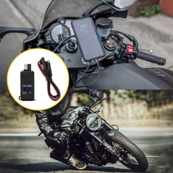 waterproof sae to usb cable adapter, motorcycle usb charger with power switch, led power indication for phones