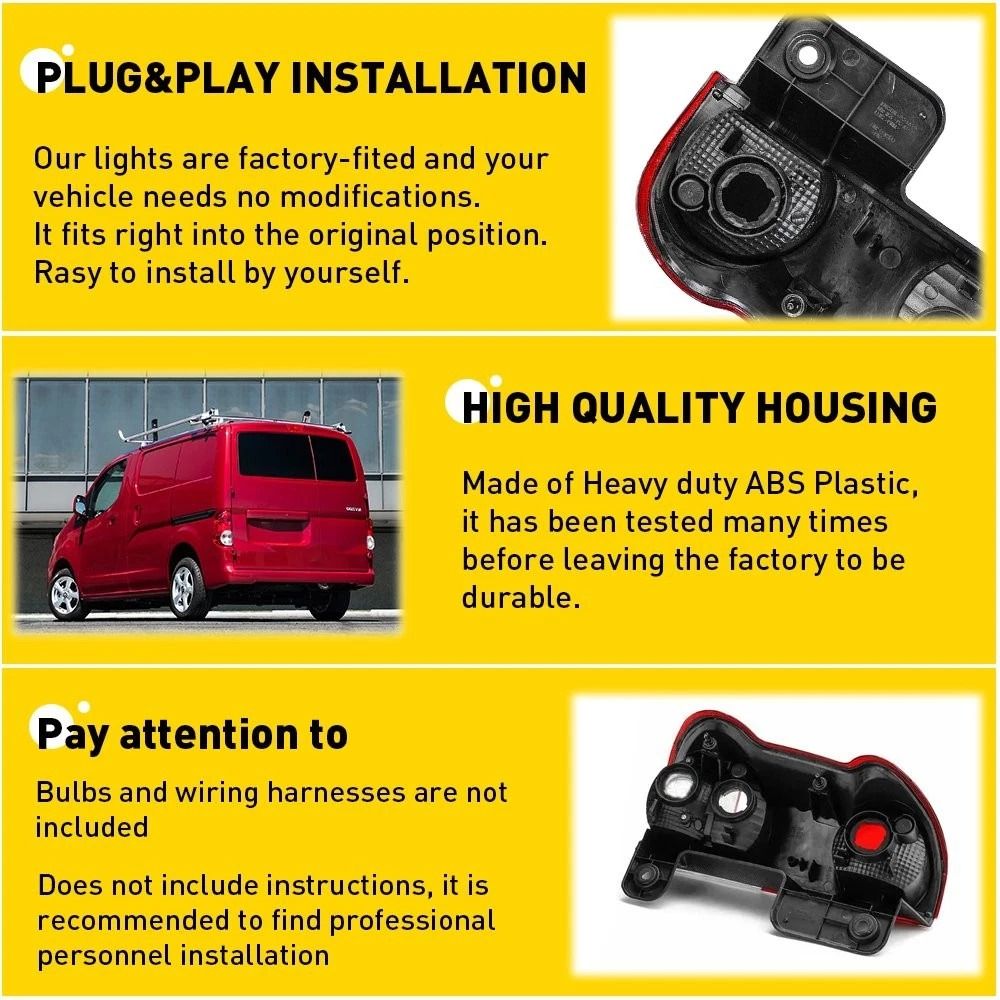 Passenger Side Right Tail Light Rear Assemblies Lamp Plug And Play Durable Easy Install 3