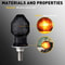 Waterproof Motorcycle Turn Indicator Amber LED Blinker Light High Brightness Universal Easy Install 5