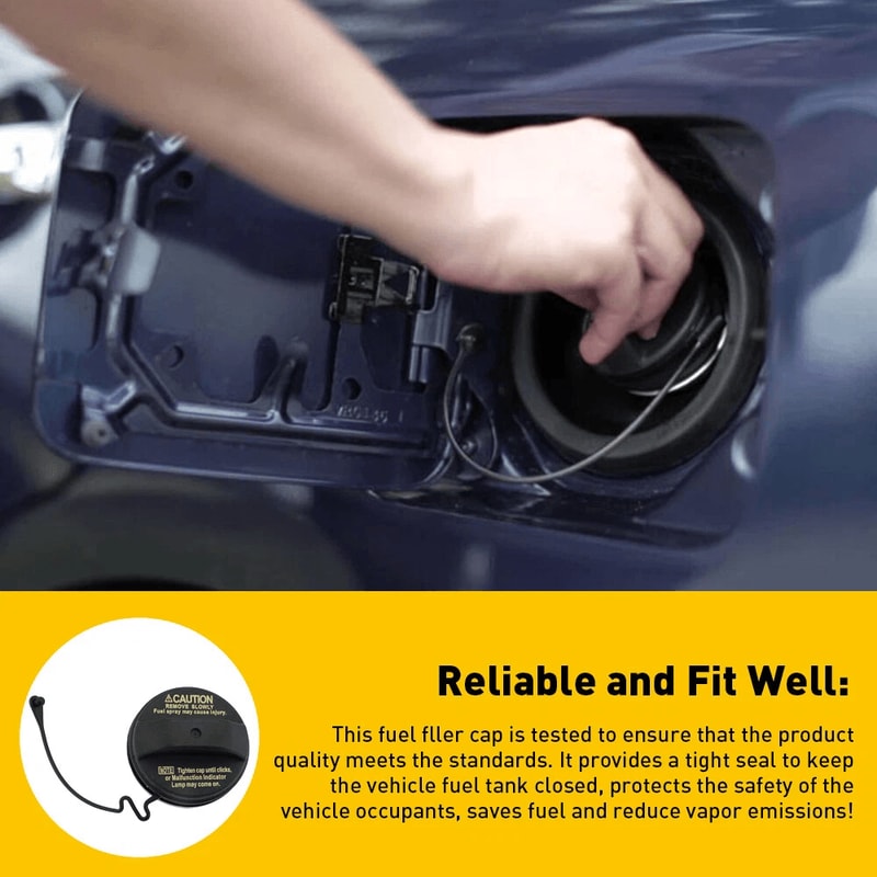 Gas Cap Replacement Factory Gas Cap HighPerformance Fuel Tank Cap Easy Installation Durable ABS Mat 5