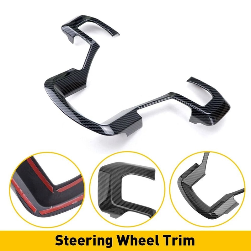 Car Steering Wheel Trim Cover HighQuality ABS Bezels To Prevent Scratches And Enhance Interior 1