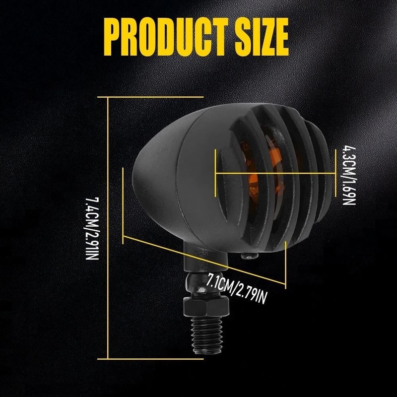 Amber Lens LED Turn Signal Indicator 3wire Motorcycle Blinker Light Motorcycle Signal Light For Bet 3