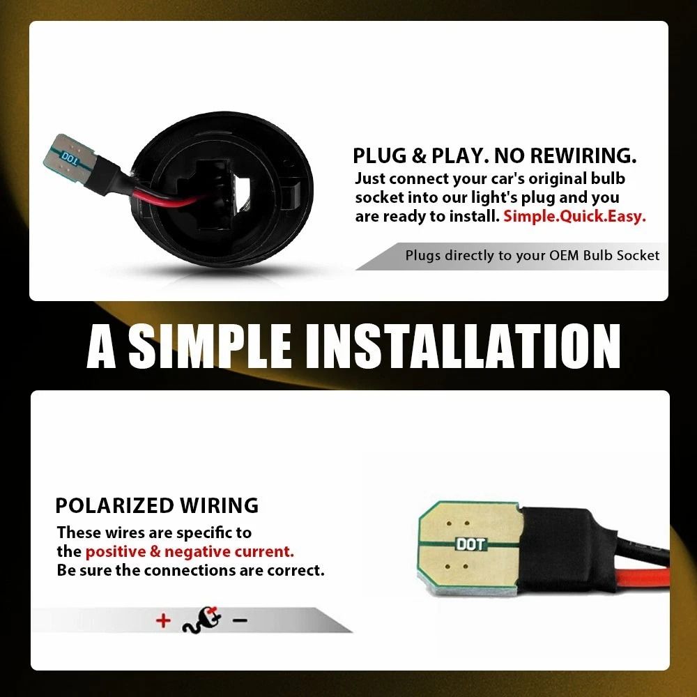 RED TUBE LED License Plate Light Wiring Harness Socket For Vehicles Bright And Reliable 9