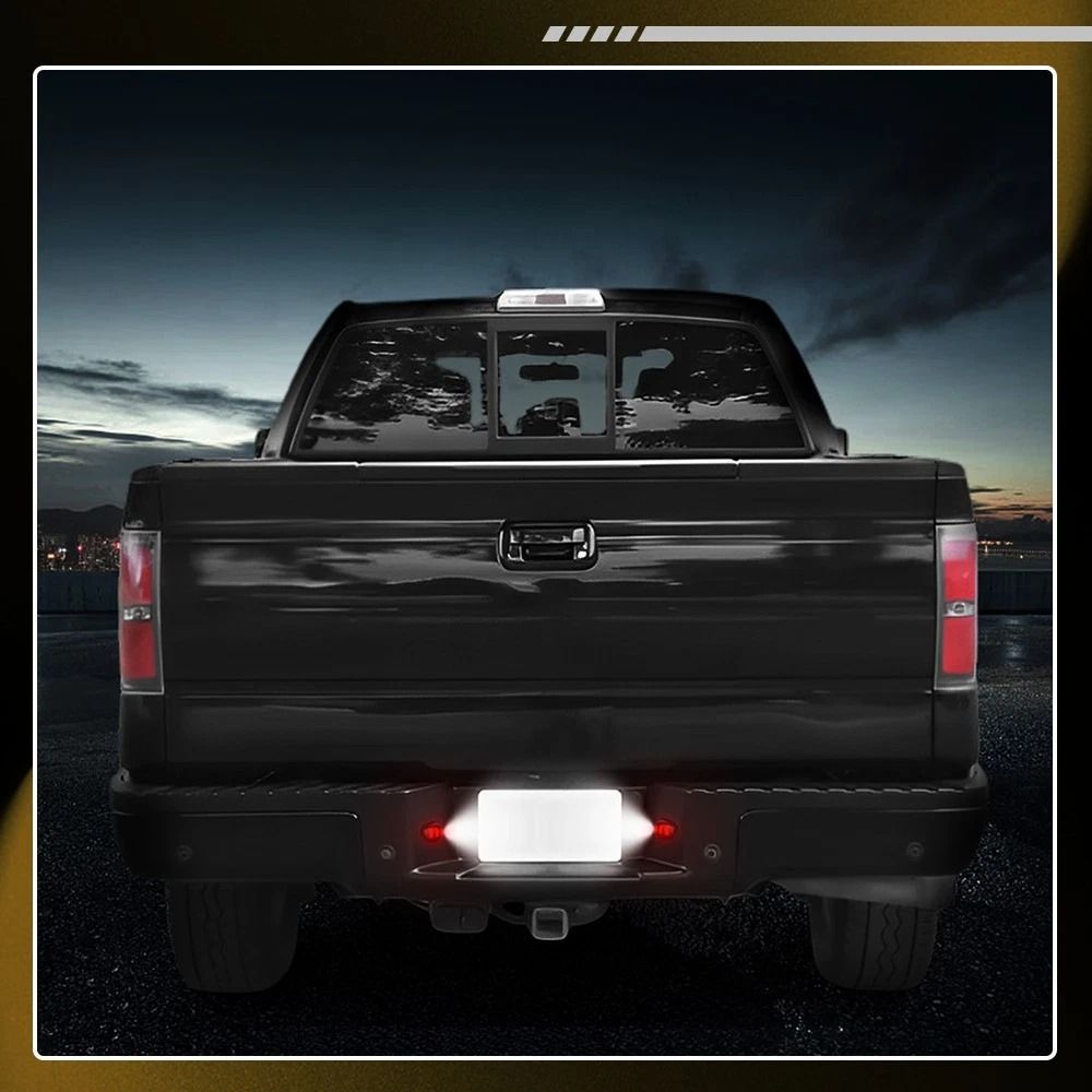 RED TUBE LED License Plate Light Wiring Harness Socket For Vehicles Bright And Reliable 10