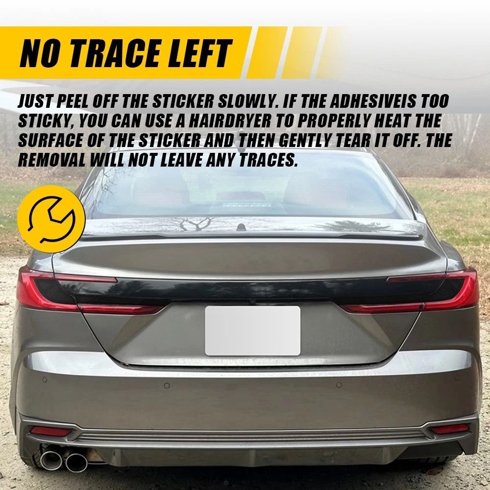 PreCut Vinyl Overlay Tail Light Blackout Tint Durable SelfAdhesive Sticker For Car Taillights Perfe 4