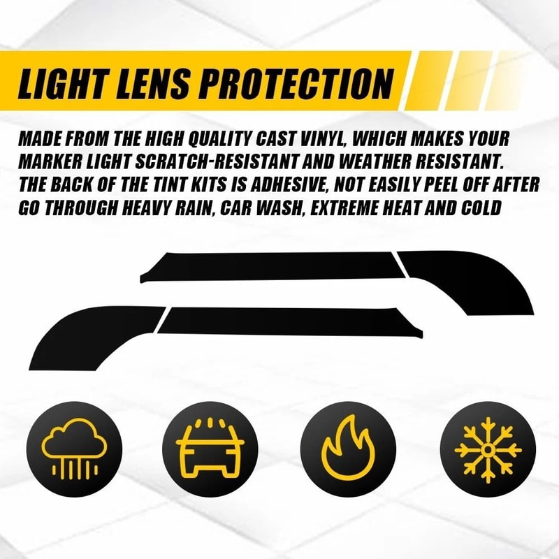 PreCut Vinyl Overlay Tail Light Blackout Tint Durable SelfAdhesive Sticker For Car Taillights Perfe 5