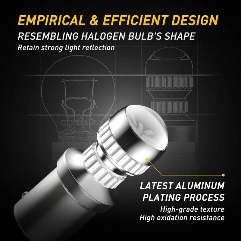 Red LED Stop Turn Signal Brake Tail Light Bulbs EnergySaving Super Bright Easy Install Direct Repla 4