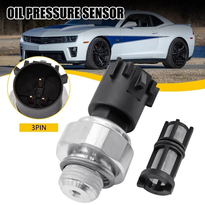 HighQuality Engine Oil Pressure Sensor Switch W Filter Simple Installation Reliable 0
