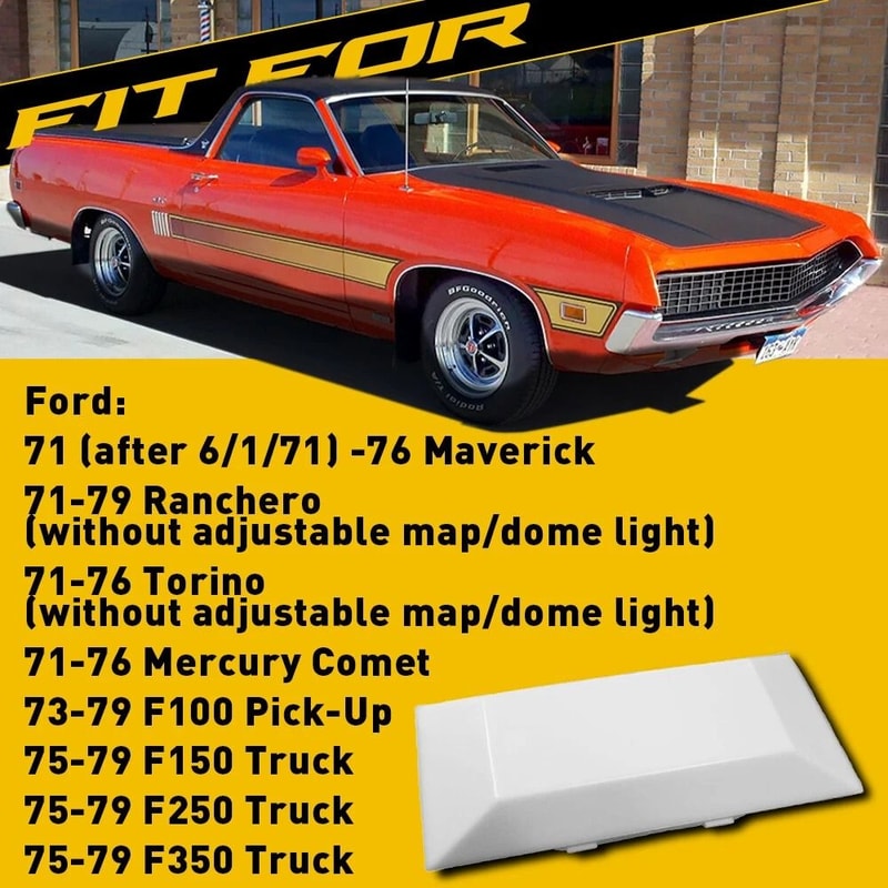 White Car Interior Dome Light Cover Lens Truck HighQuality OEM Fit 4