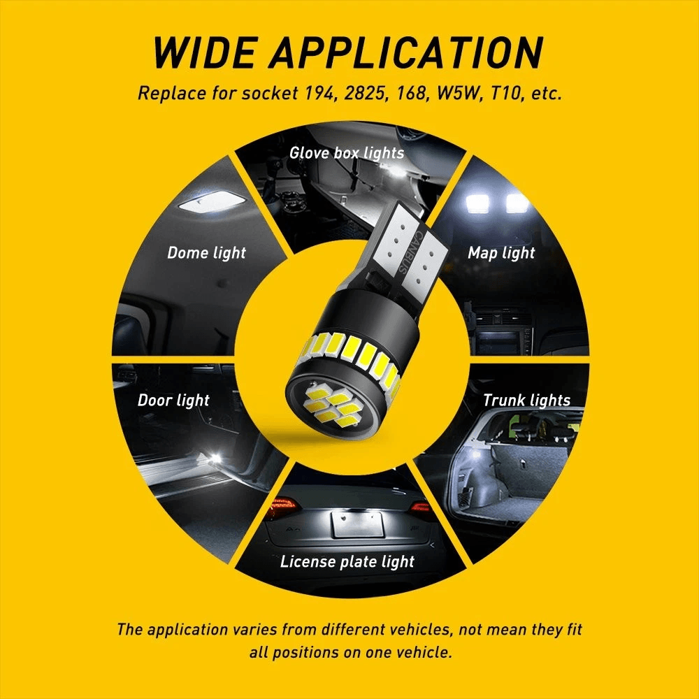 Super Bright White LED Interior Light Bulb For Cars Trucks 5