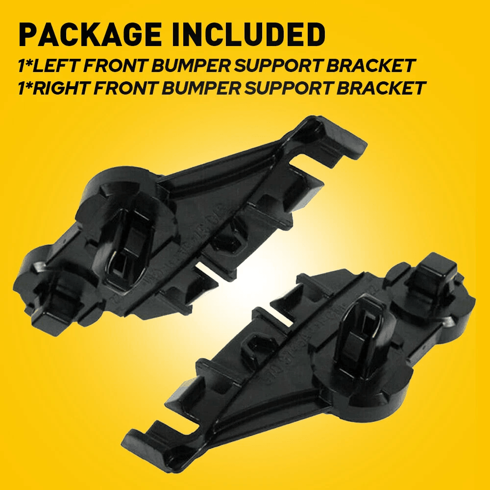 Front Lower Bumper Cover Bracket LH RH Pair HighQuality ABS Direct Replacement 5