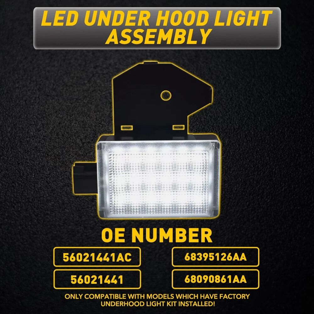 White Hood Courtesy Lamp LED Underhood Light For Car Engine Bay Lighting Upgrade 4