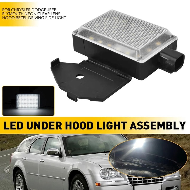 White Hood Courtesy Lamp LED Underhood Light For Car Engine Bay Lighting Upgrade 5