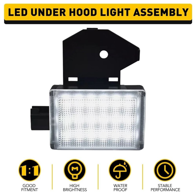White Hood Courtesy Lamp LED Underhood Light For Car Engine Bay Lighting Upgrade 6
