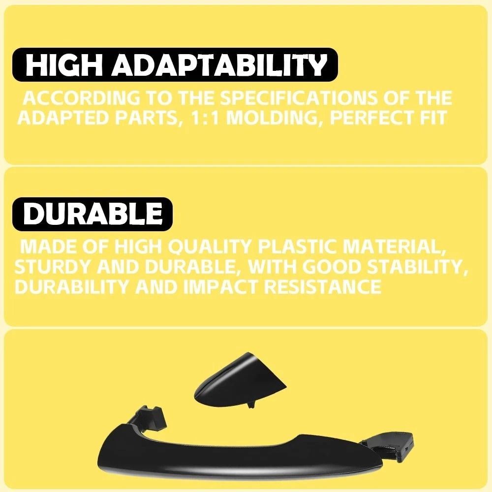 Plastic Interior Door Handle Front Rear RH Chrome Easy Installation For Vehicles 6