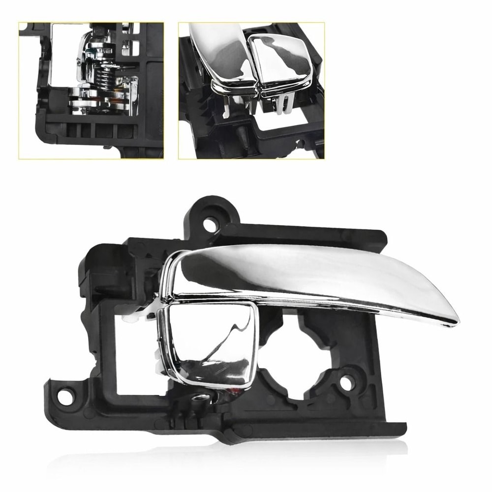 Plastic Interior Door Handle Front Rear RH Chrome Easy Installation For Vehicles 0