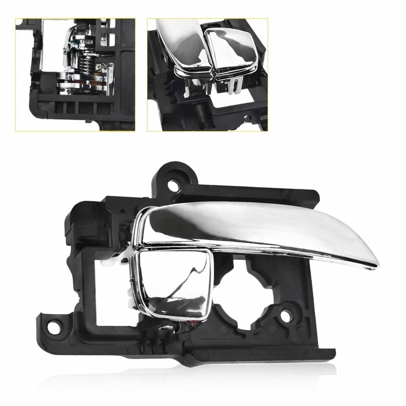Plastic Interior Door Handle Front Rear RH Chrome Easy Installation For Vehicles 0