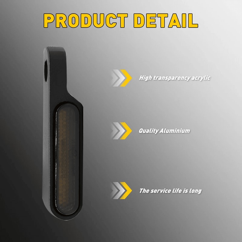 LED Turn Signals Blinker Universal Handlebar Running Light For Motorcycle High Visibility 3