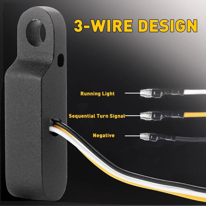 LED Turn Signals Blinker Universal Handlebar Running Light For Motorcycle High Visibility 6