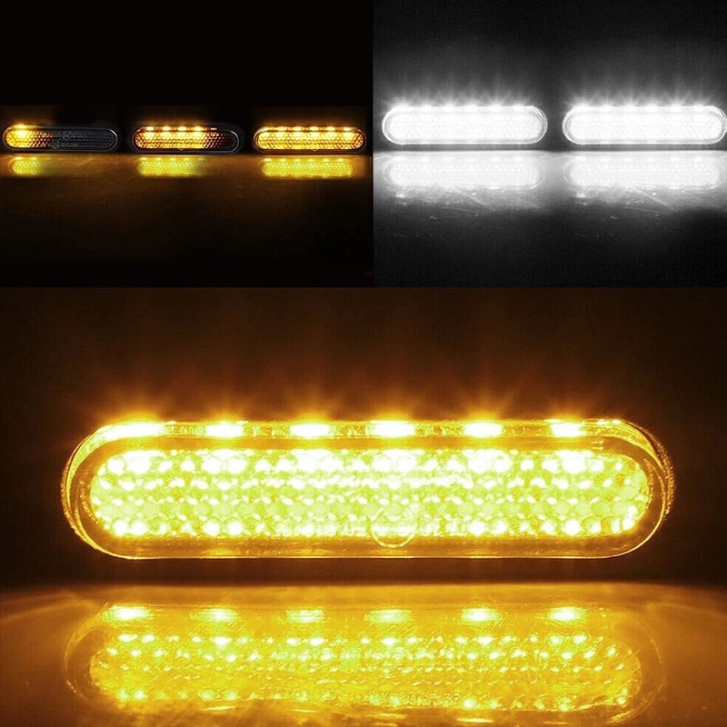 LED Turn Signals Blinker Universal Handlebar Running Light For Motorcycle High Visibility 7