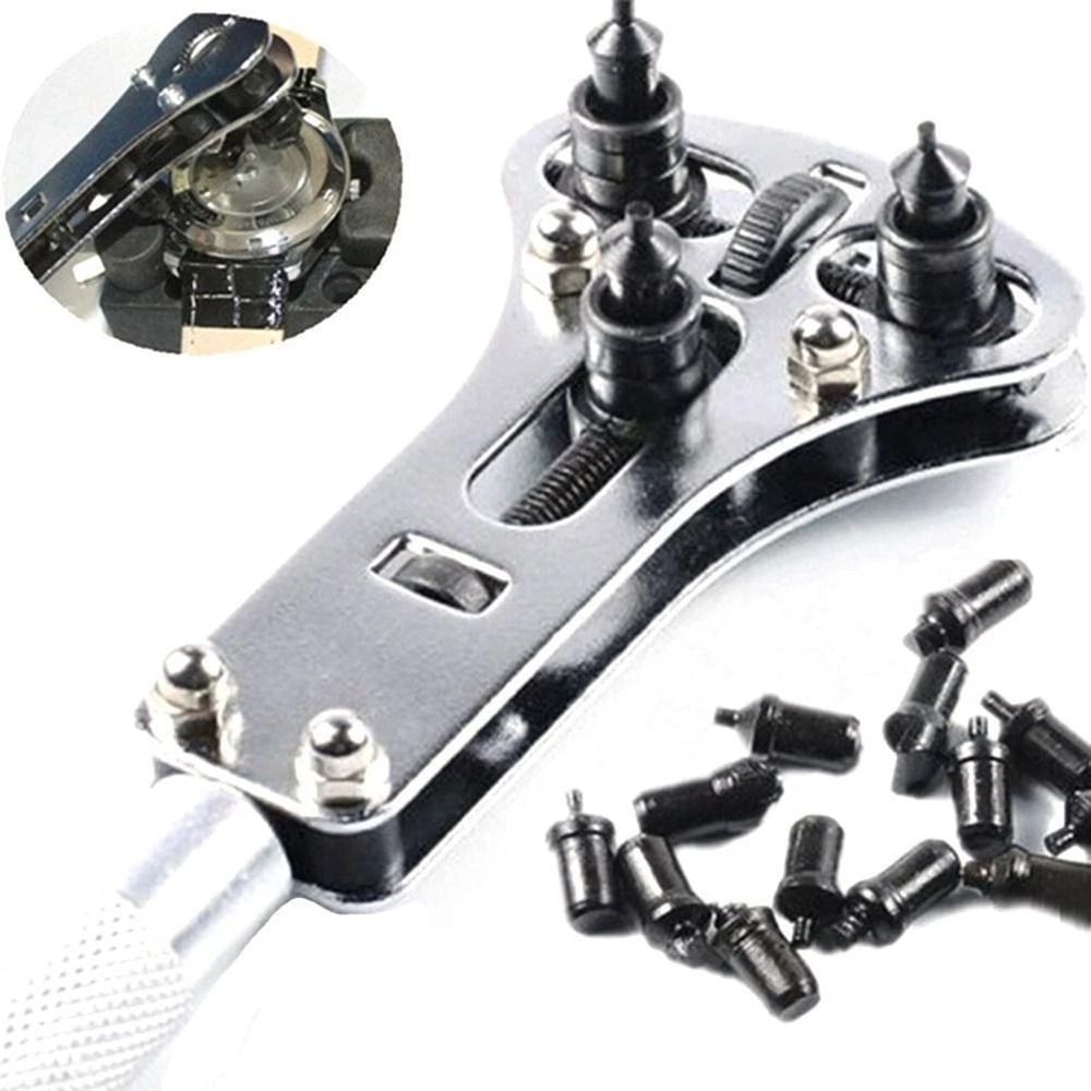 Durable Watch Case Opener Wrench Repair Tool Kit Fix Watch Band Back 3