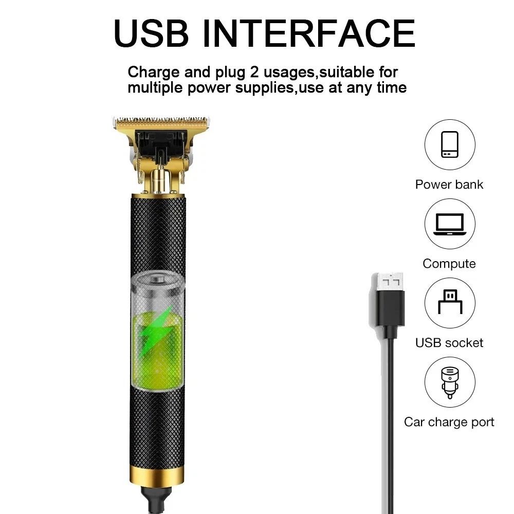 Cordless Barber Shaving Machine Professional Trimmer Hair Clippers For Beard And Hair Cutting Batte