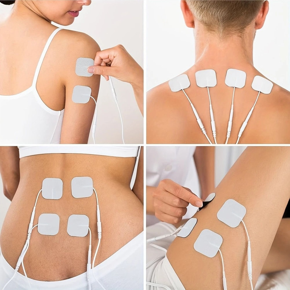 Muscle Stimulator TENS Electrode Pads Bulk EMS Replacement Unit Durable Adhesive Pads For Targeted 1