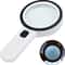 Illuminated Magnifier Jumbo Handheld Magnifying Glass W 12 Bright LED Light Ideal For Seniors Readi 3