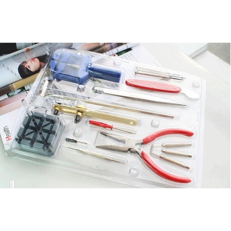 Effortlessly Repair Your Watch With This Back Opener Kit Includes Band Pin Strap Link Remover Tools 0