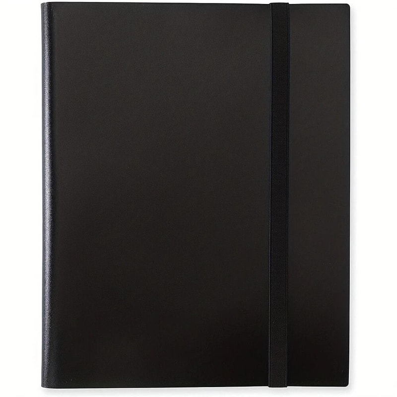 Black Card Pocket Binder With Strap Pocket Trading Cards Album Folder Durable And Stylish Card Orga 2