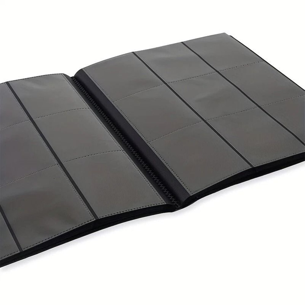 Black Card Pocket Binder With Strap Pocket Trading Cards Album Folder Durable And Stylish Card Orga 6