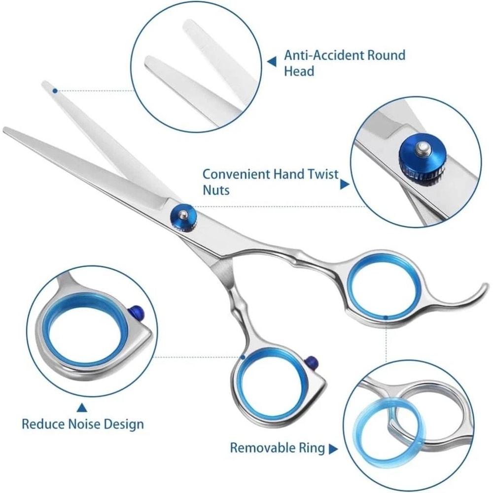 Thinning Scissors Barber Set Professional Hair Cutting Shears Salon Hairdressing Set 2