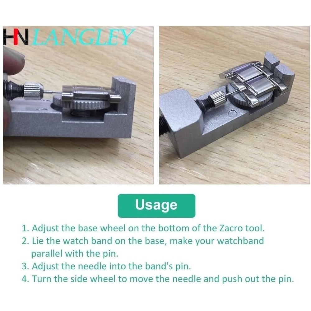 Adjustable Metal Watch Band Strap Link Pin Remover Kit Watch Repair Tool Bracelet Link Remover For 5