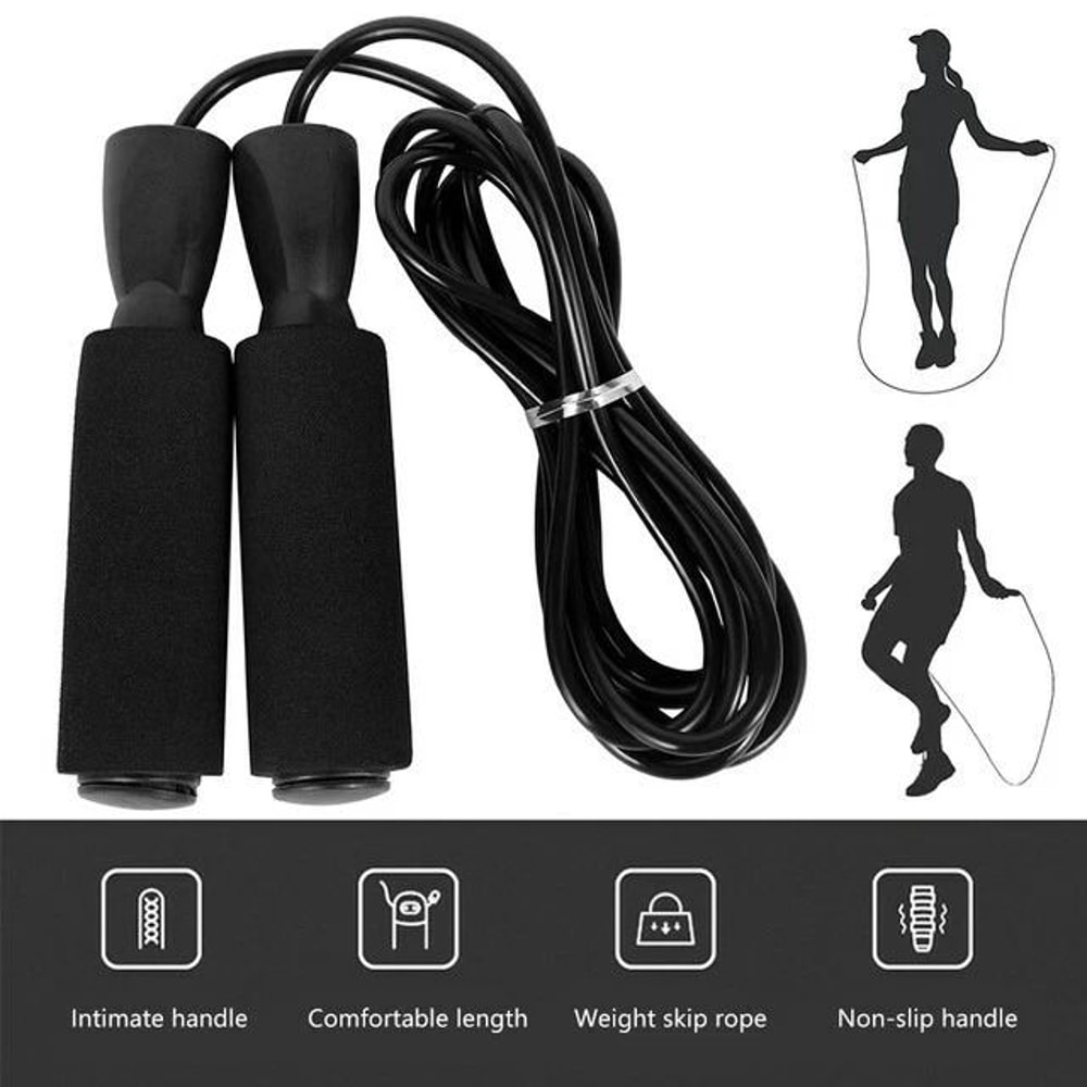 Adjustable Skipping Jump Rope Aerobic Exercise For Boxing Speed Fitness Gym Workout Perfect For Car 2