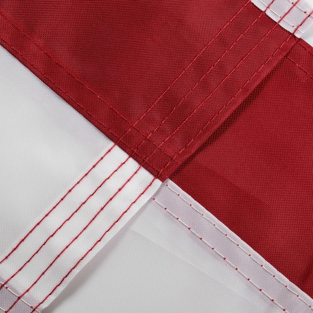Heavy Duty Luxury US American Flag Embroidered Stars Sewn Stripes Grommets Nylon Premium Quality F 6