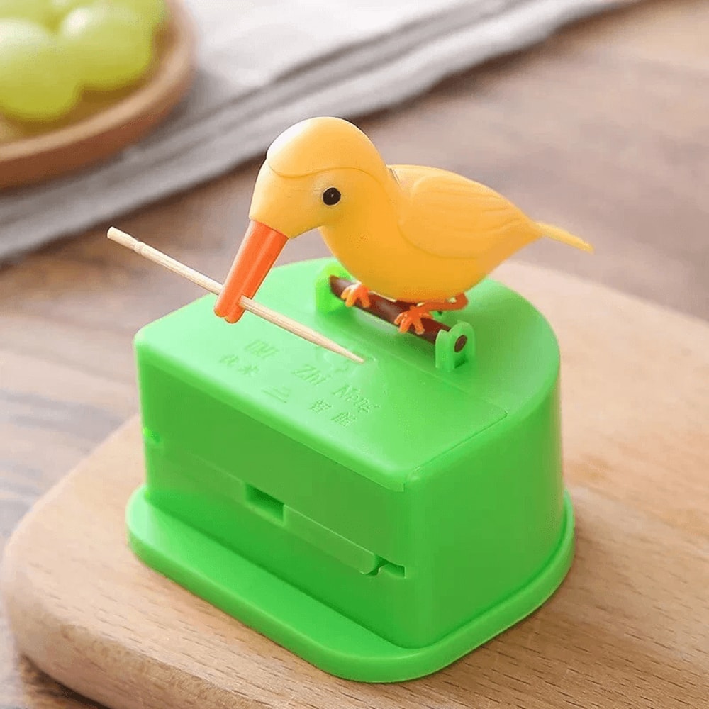 Bird Toothpick Dispenser Decorative And Functional Kitchen Holder Perfect For Parties And Everyday 3
