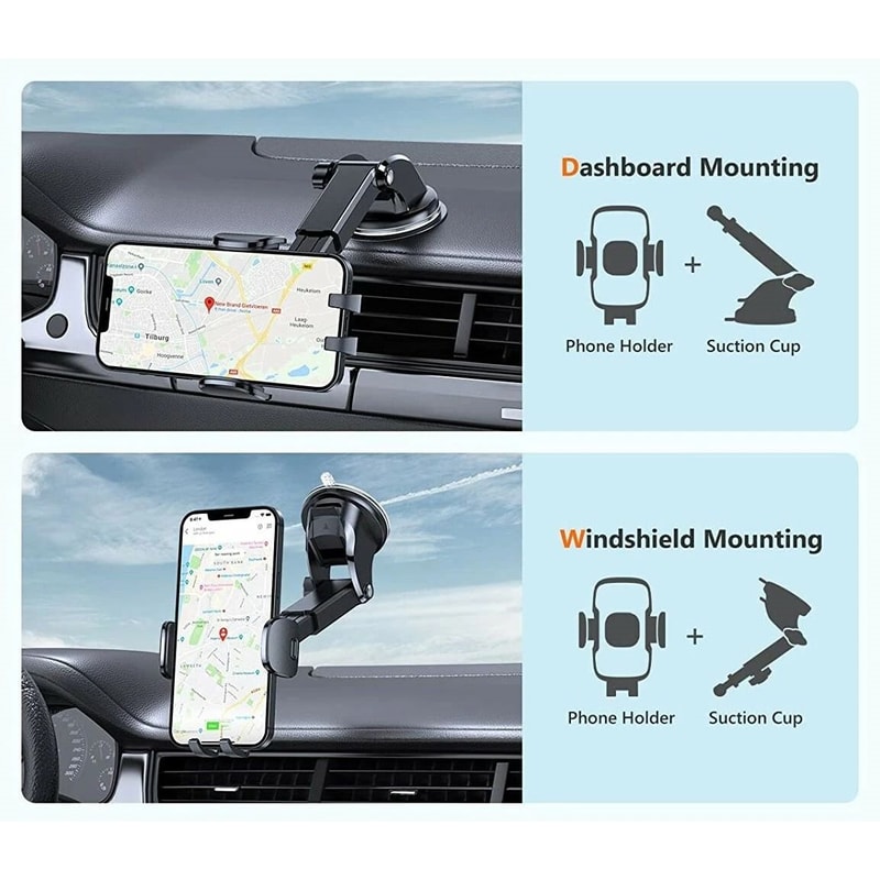 Universal Mount Holder Windshield Stand For IPhone Samsung GPS Car Phone Holder Stand 2